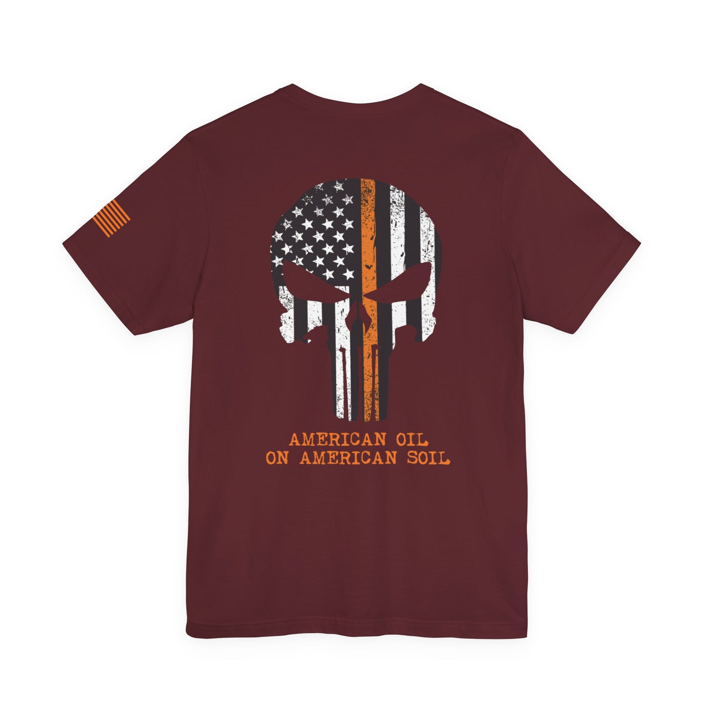 Pathfinder Oil & American Soil T-Shirt — "American Oil on American Soil" Skull Tee