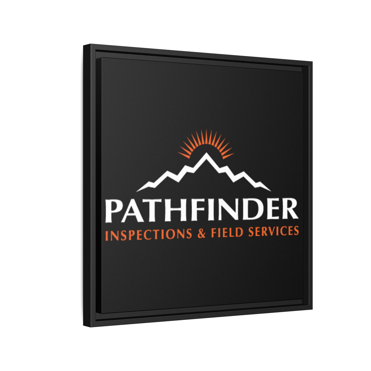 Pathfinder Inspections & Field Services Framed Canvas Wall Art