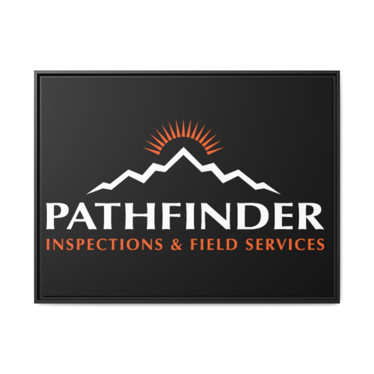 Pathfinder Inspections & Field Services Framed Canvas Wall Art