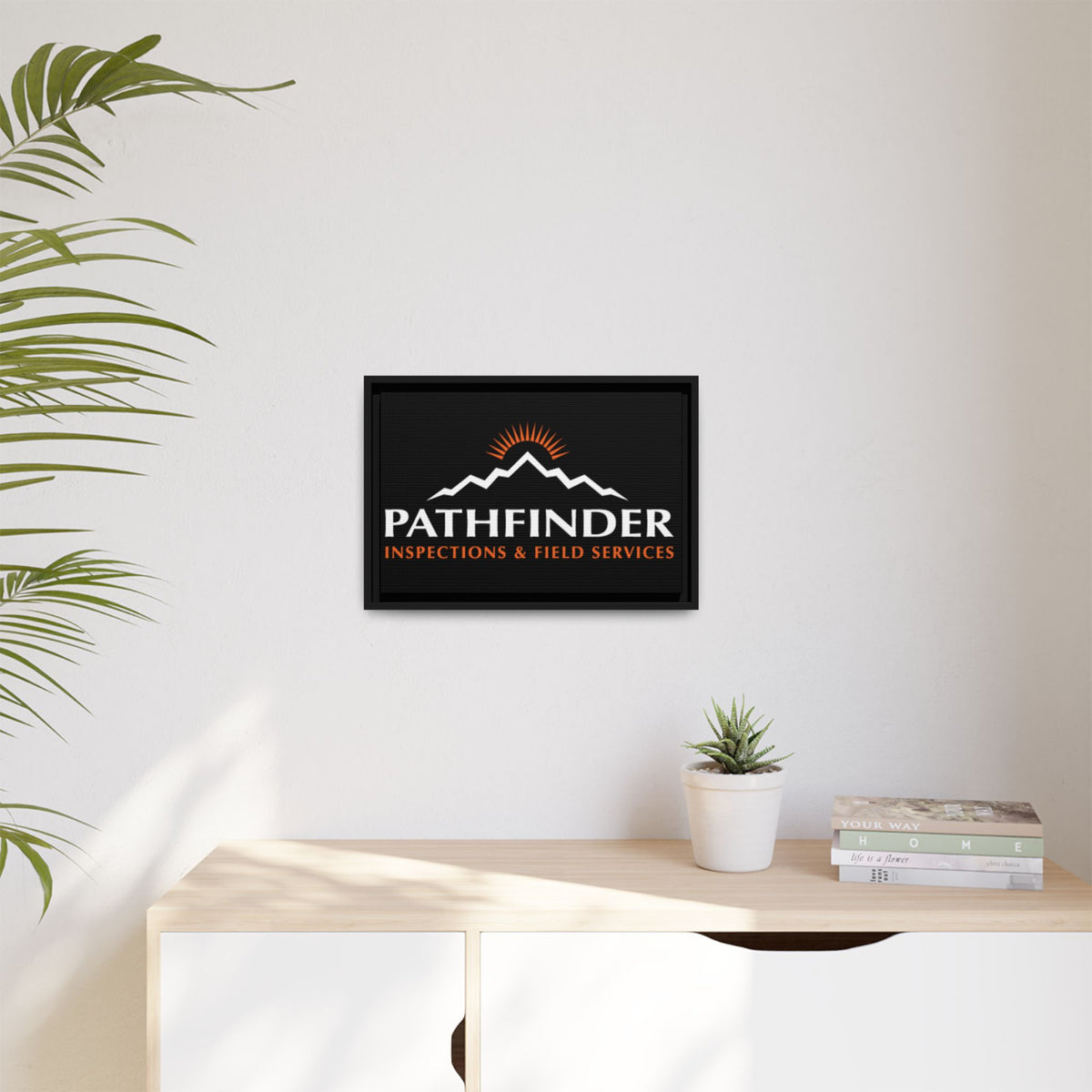 Pathfinder Inspections & Field Services Framed Canvas Wall Art
