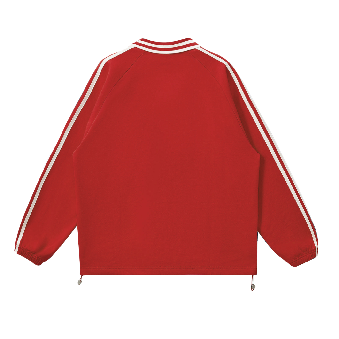 Pathfinder Contrast Striped Lapel Collar Sweatshirt