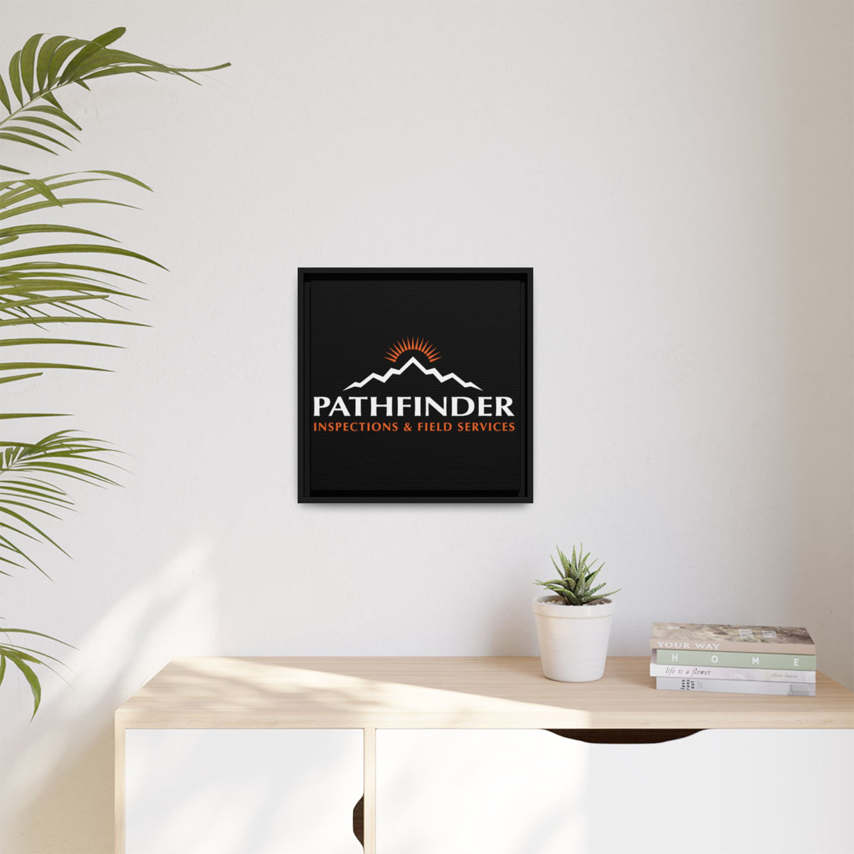 Pathfinder Inspections & Field Services Framed Canvas Wall Art