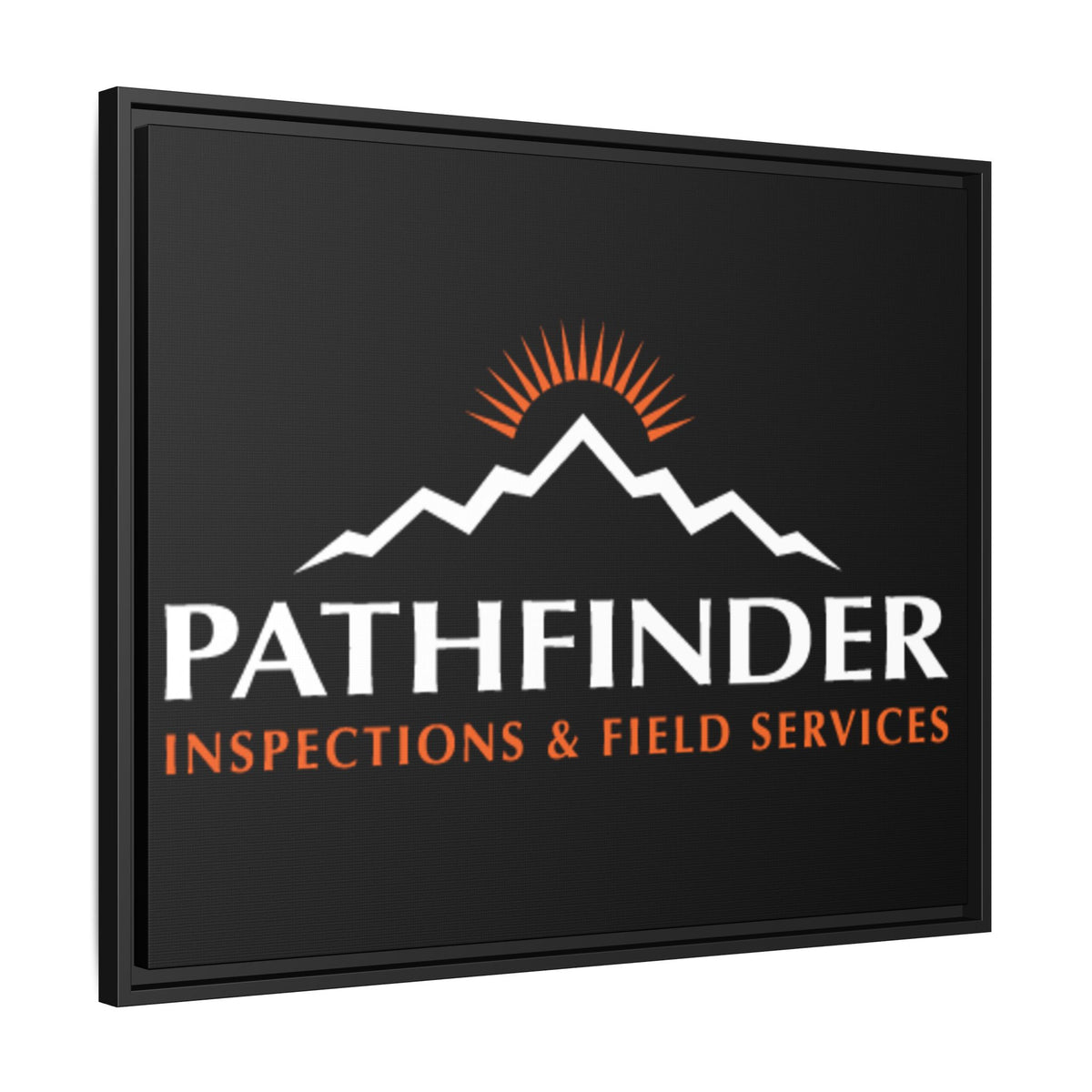 Pathfinder Inspections & Field Services Framed Canvas Wall Art