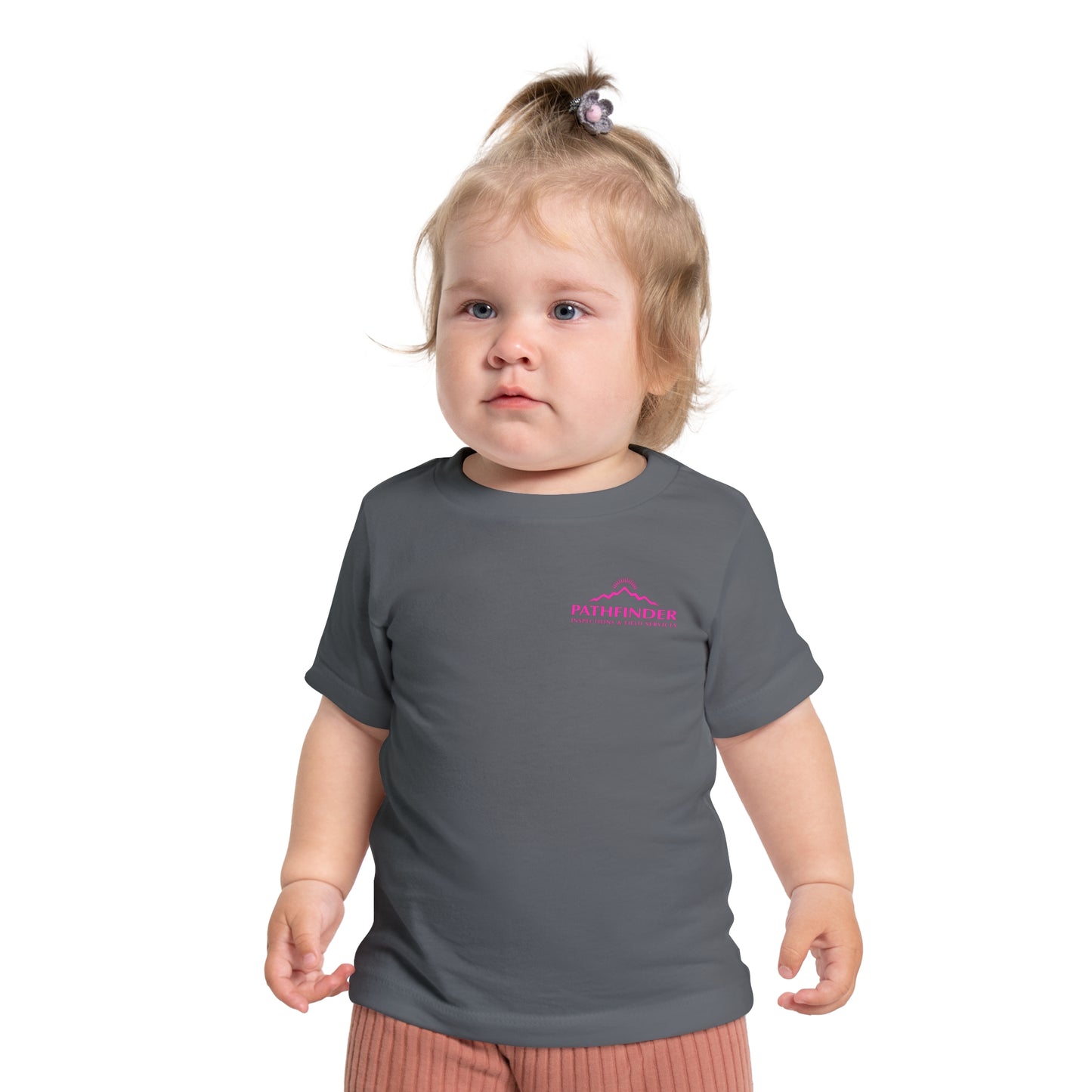 Baby T-Shirt — Pink Ribbon Punisher Skull "American Oil on American Soil"