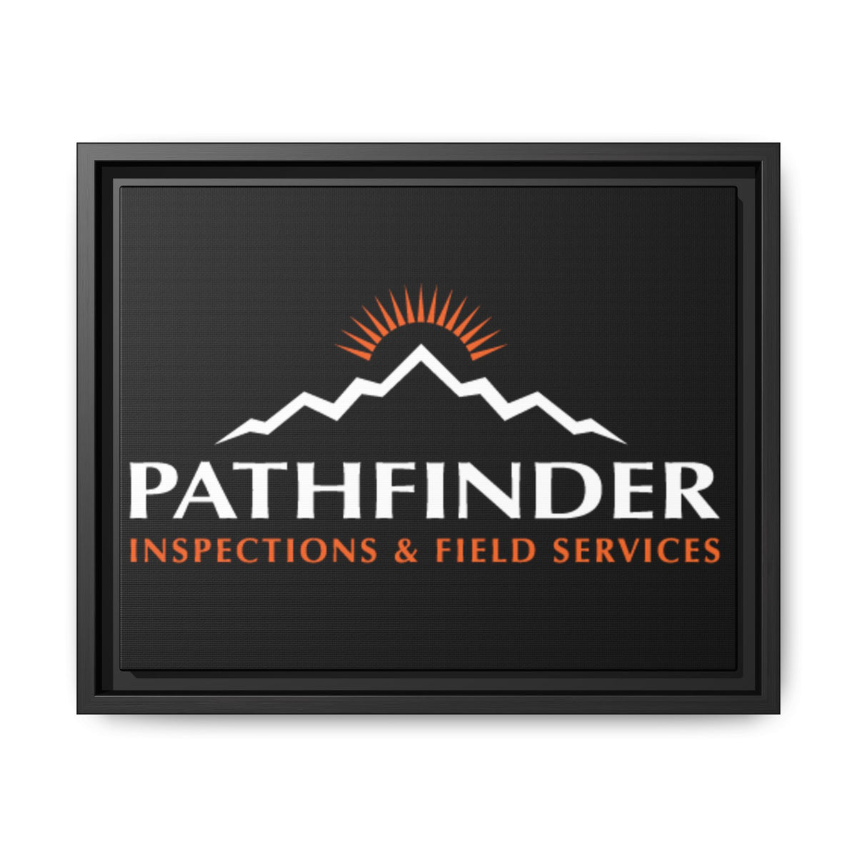 Pathfinder Inspections & Field Services Framed Canvas Wall Art
