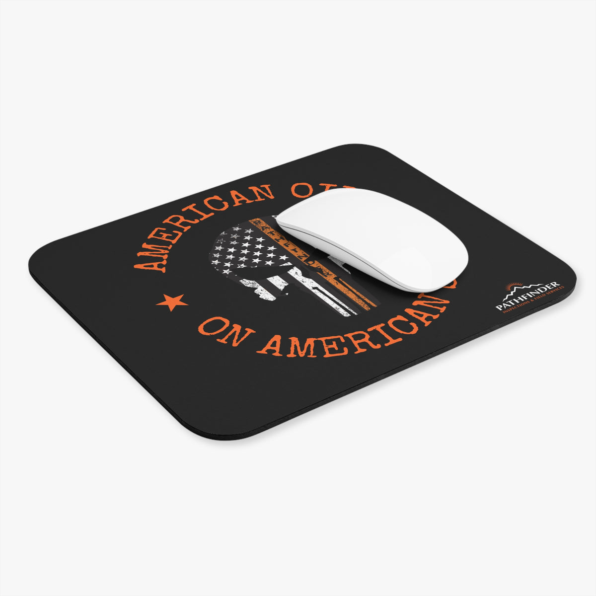 American Oil On American Soil Skull Mouse Pad
