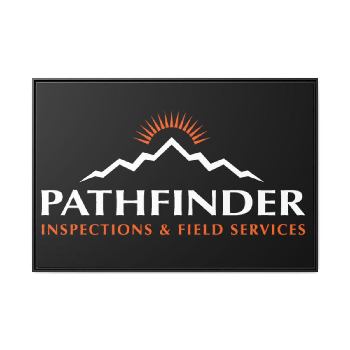 Pathfinder Inspections & Field Services Framed Canvas Wall Art