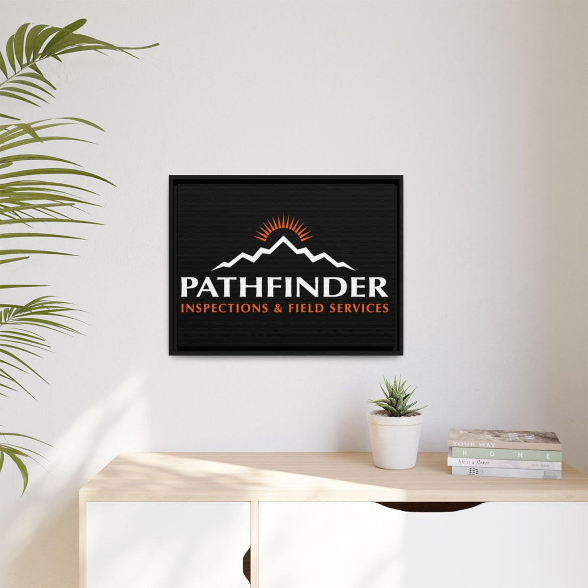 Pathfinder Inspections & Field Services Framed Canvas Wall Art