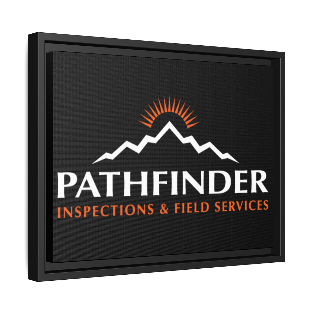 Pathfinder Inspections & Field Services Framed Canvas Wall Art