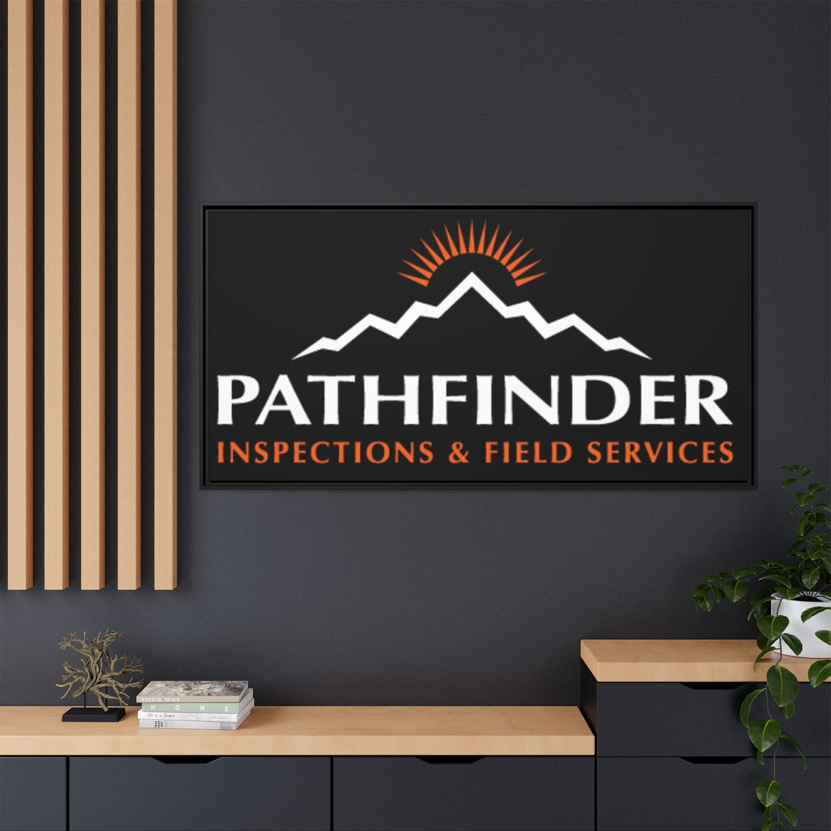 Pathfinder Inspections & Field Services Framed Canvas Wall Art