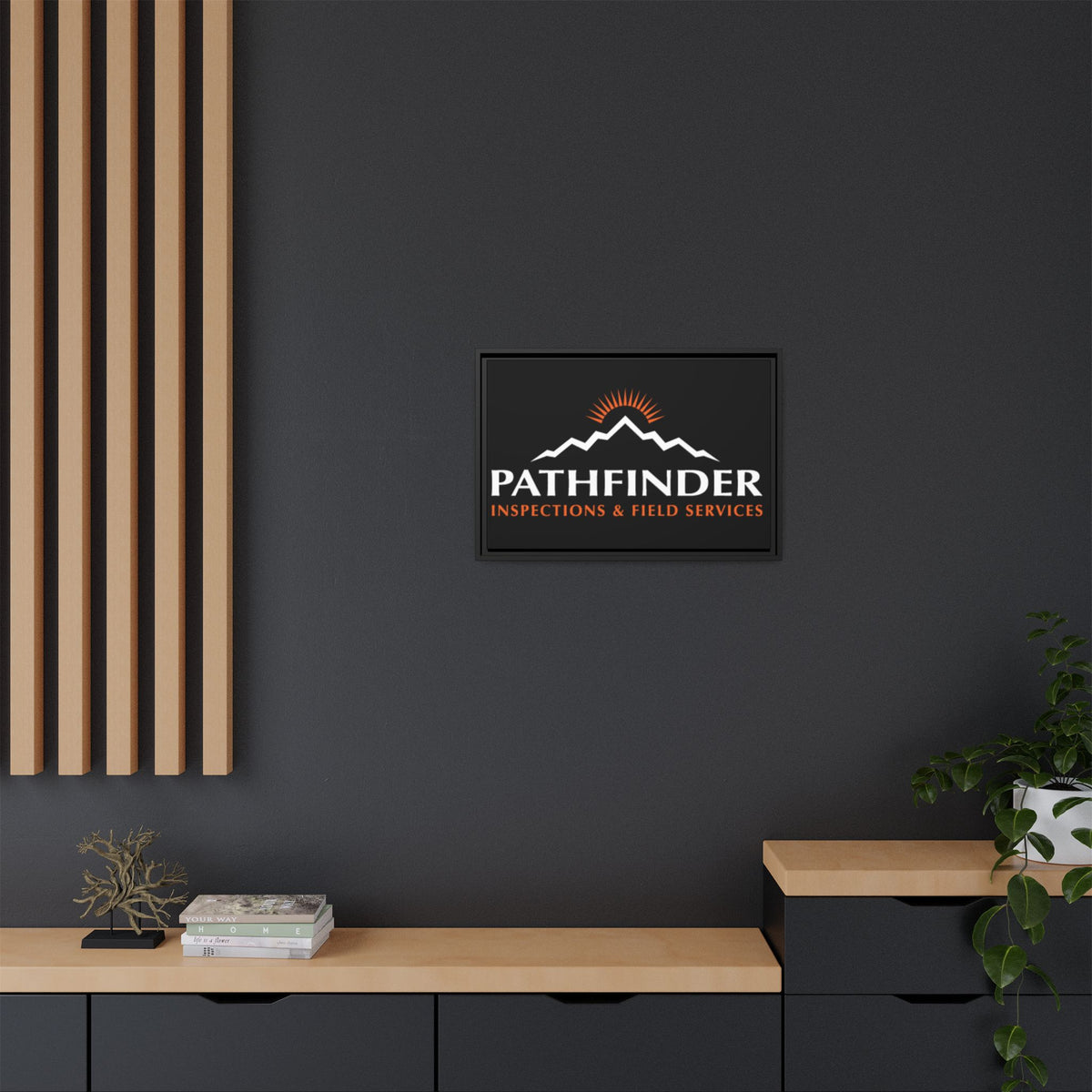 Pathfinder Inspections & Field Services Framed Canvas Wall Art
