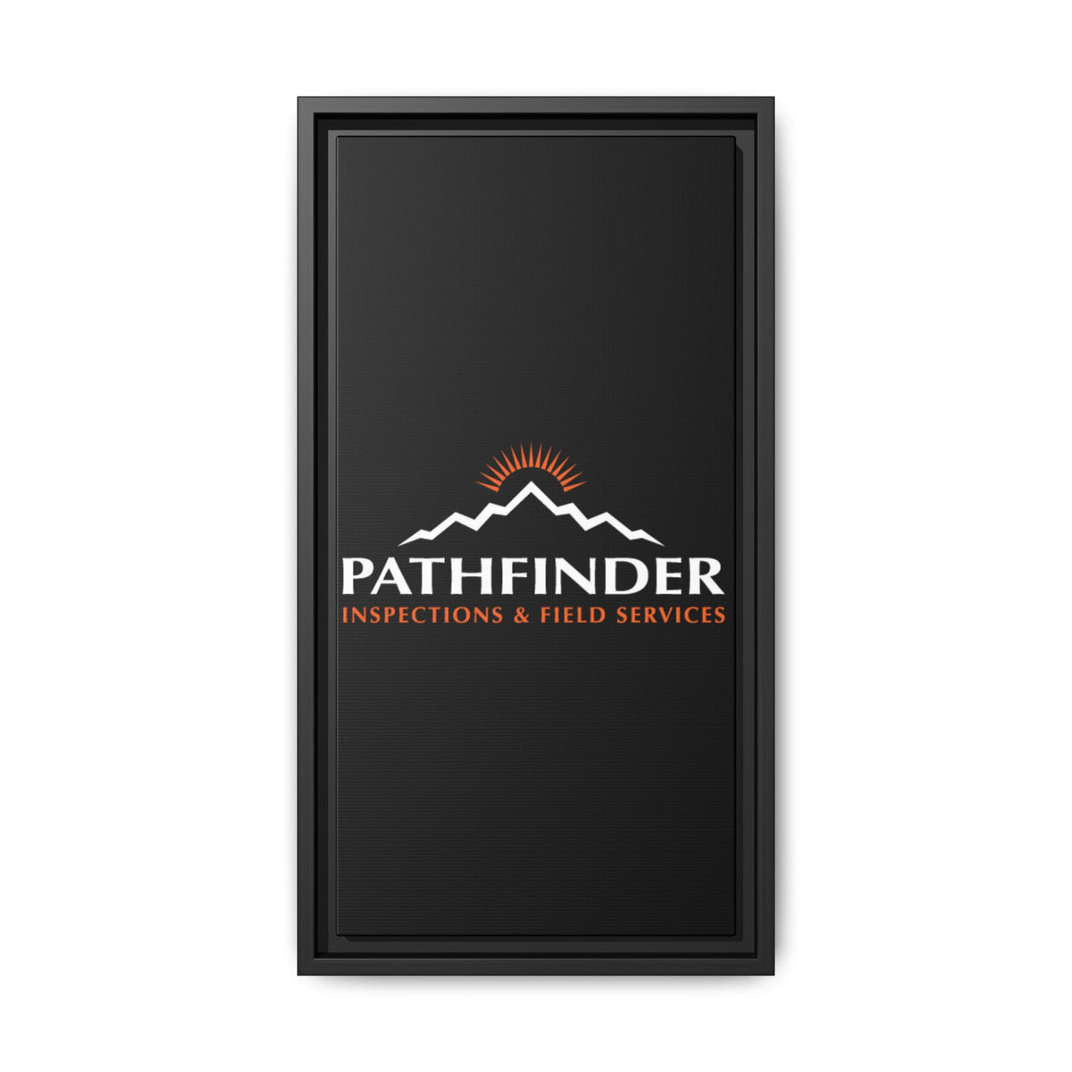 Pathfinder Inspections & Field Services Framed Canvas Wall Art