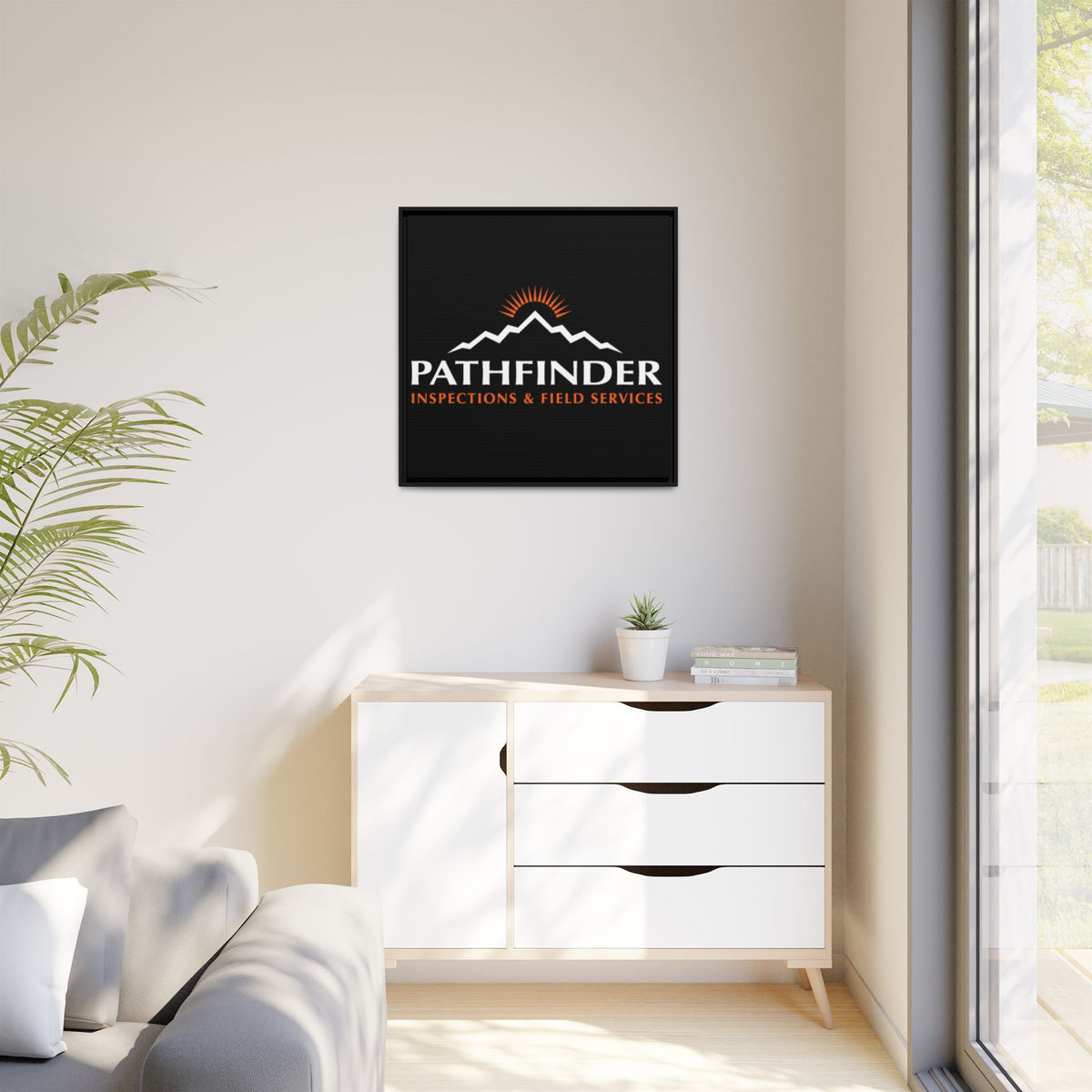 Pathfinder Inspections & Field Services Framed Canvas Wall Art