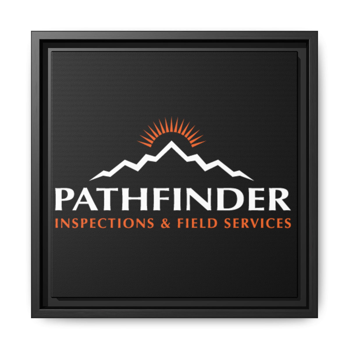 Pathfinder Inspections & Field Services Framed Canvas Wall Art