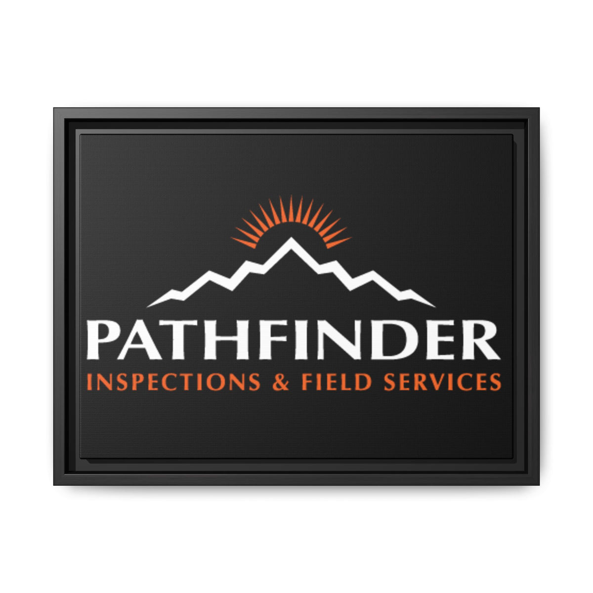 Pathfinder Inspections & Field Services Framed Canvas Wall Art