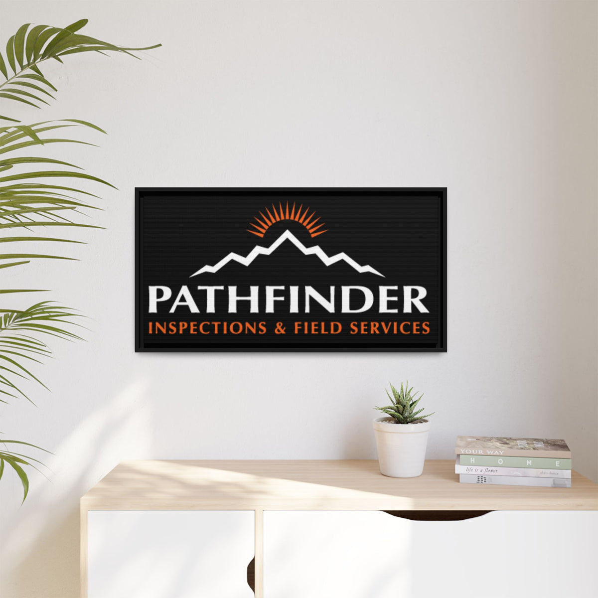 Pathfinder Inspections & Field Services Framed Canvas Wall Art