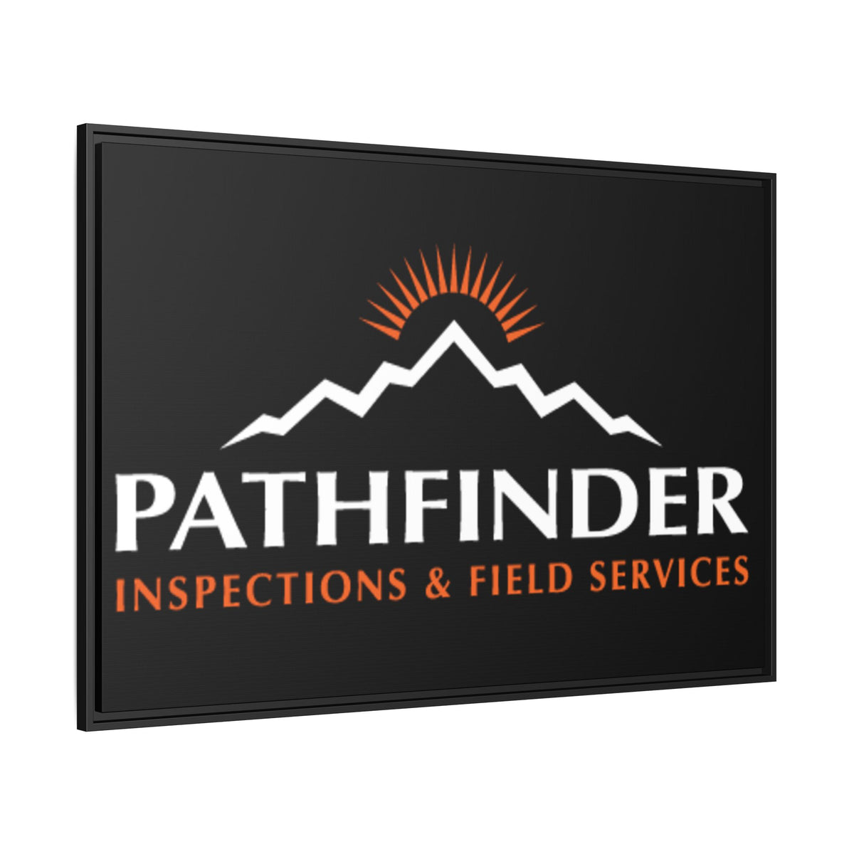 Pathfinder Inspections & Field Services Framed Canvas Wall Art