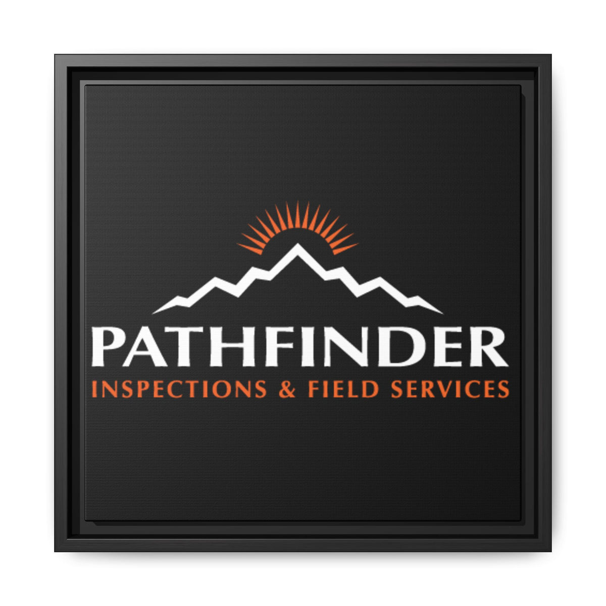 Pathfinder Inspections & Field Services Framed Canvas Wall Art