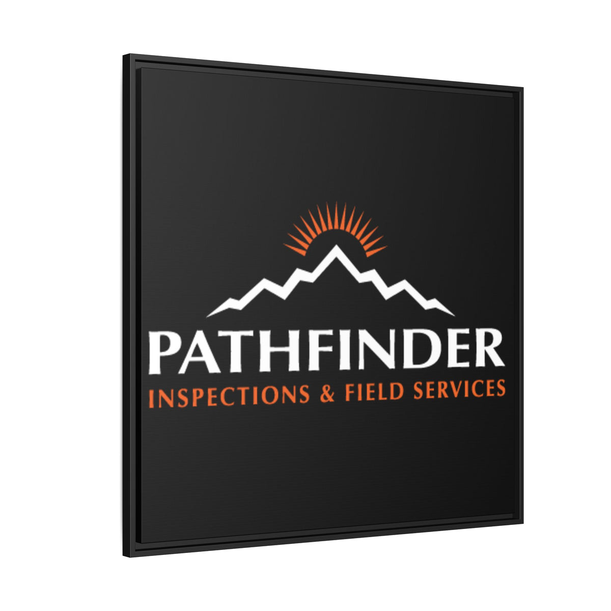 Pathfinder Inspections & Field Services Framed Canvas Wall Art