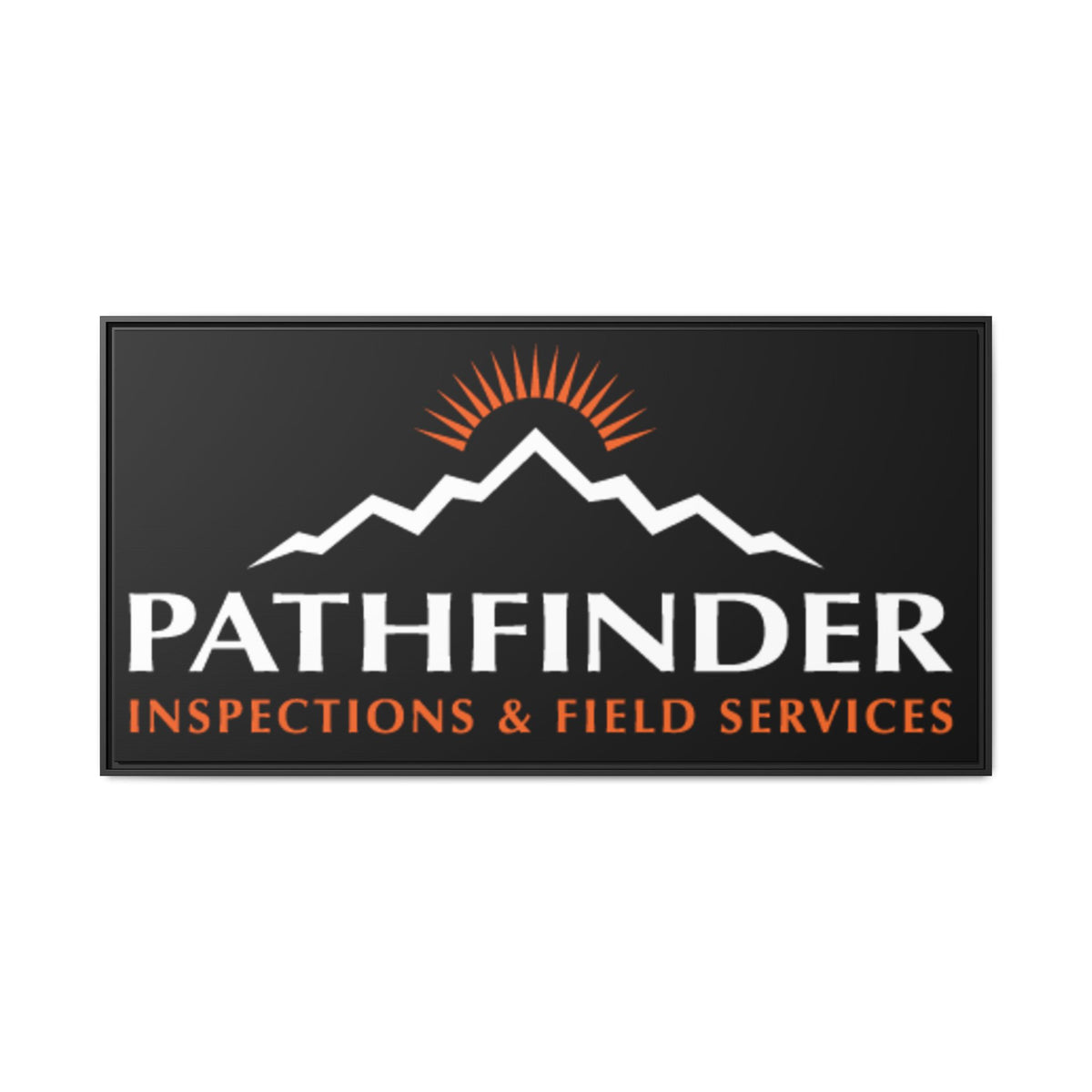 Pathfinder Inspections & Field Services Framed Canvas Wall Art