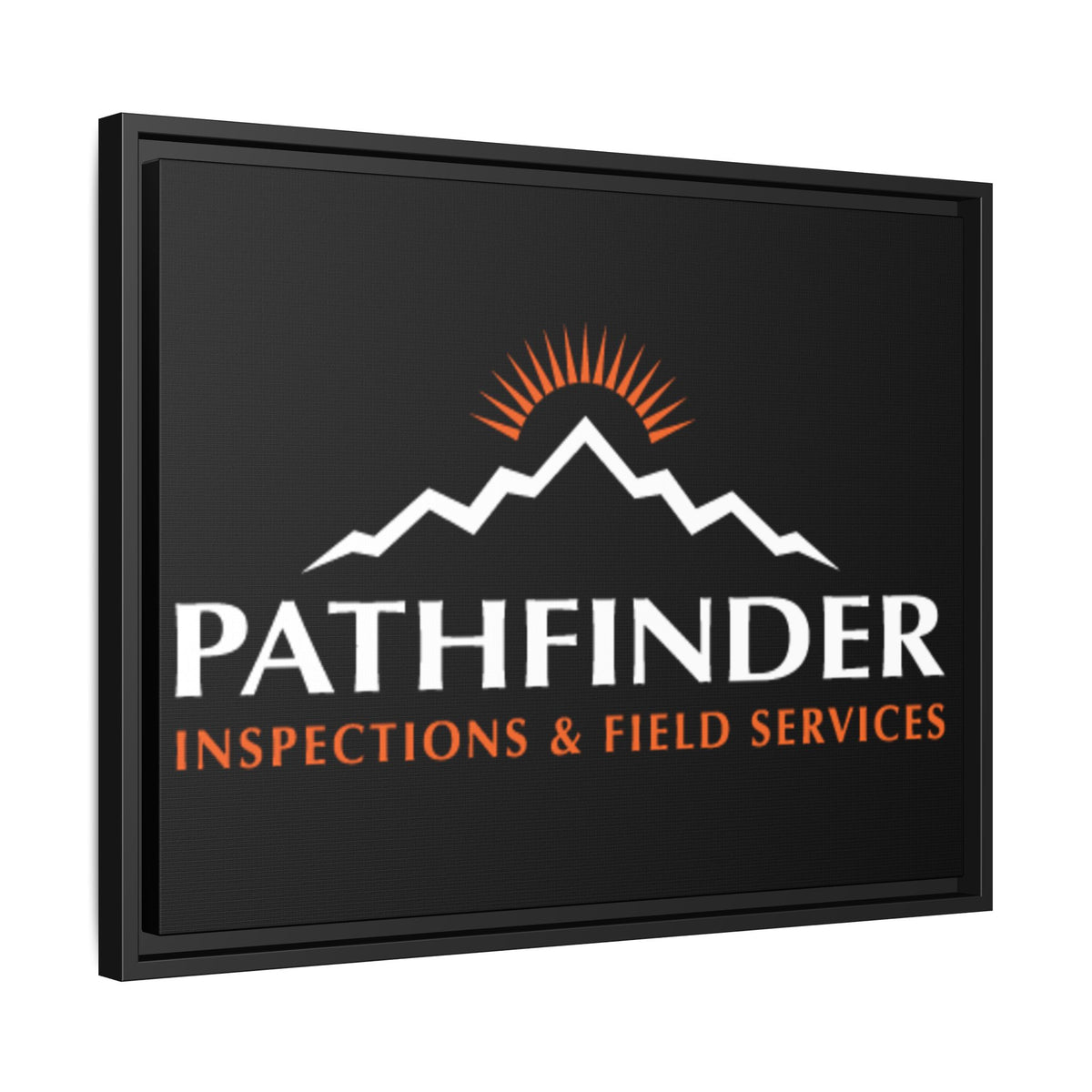 Pathfinder Inspections & Field Services Framed Canvas Wall Art