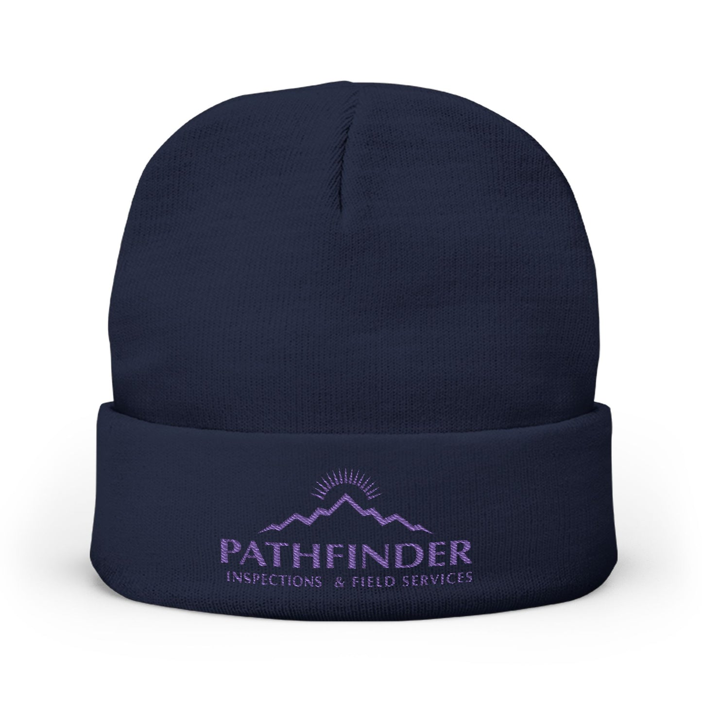 Pathfinder Embroidered Knit Beanie — Outdoor Workwear Cold-Weather Hat