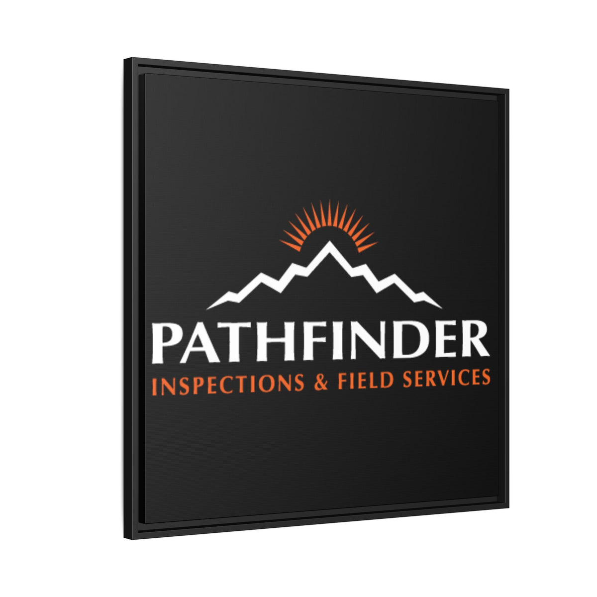 Pathfinder Inspections & Field Services Framed Canvas Wall Art
