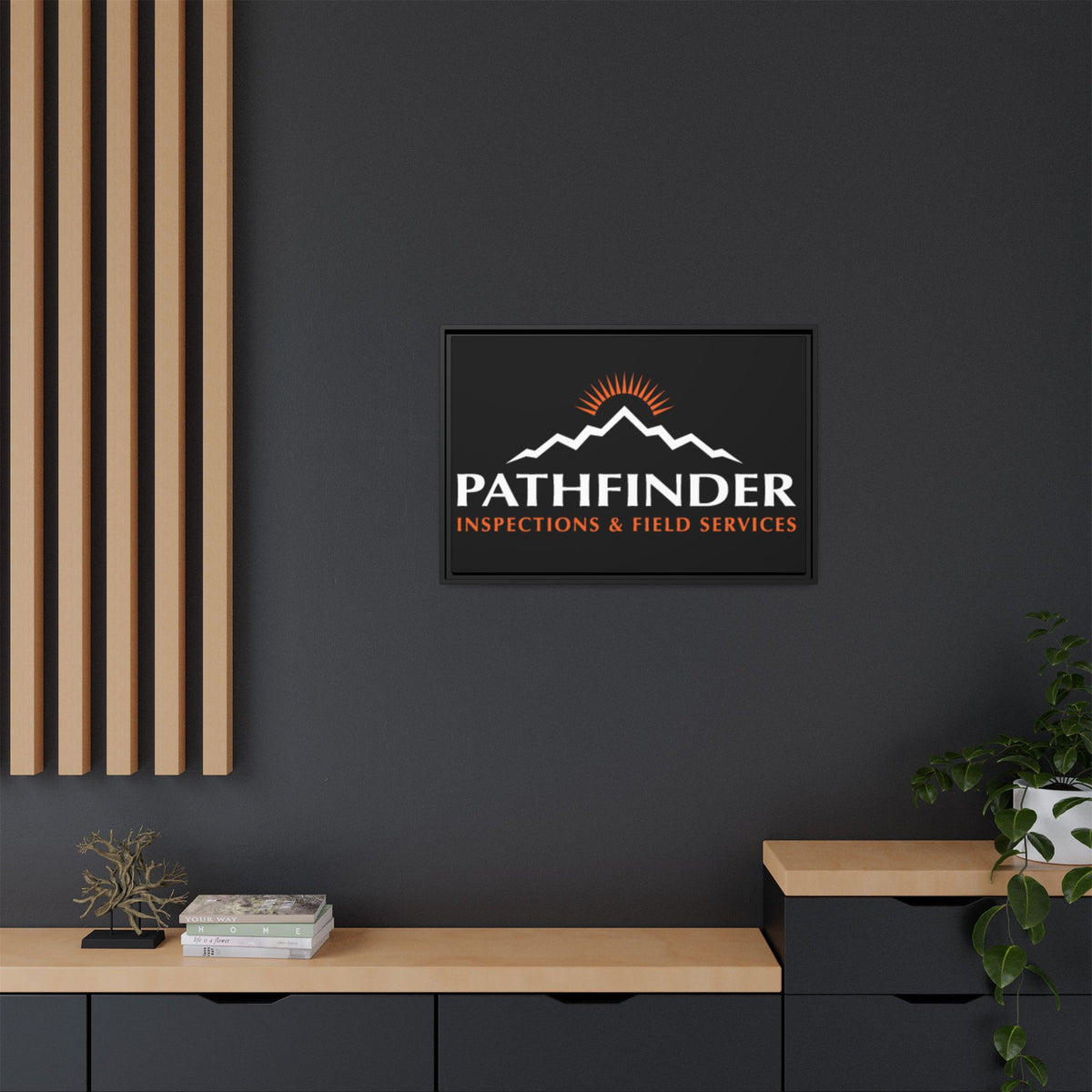 Pathfinder Inspections & Field Services Framed Canvas Wall Art