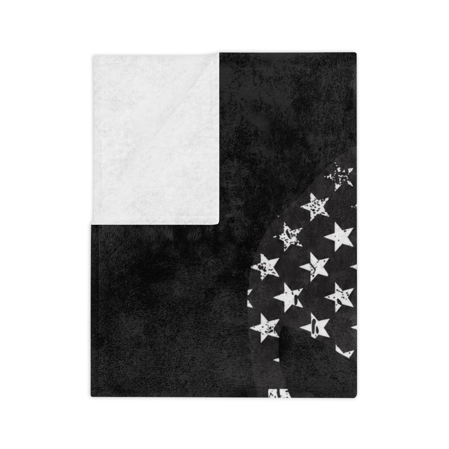 Velveteen Blanket — "American Oil on American Soil" Purple Ribbon Support Throw