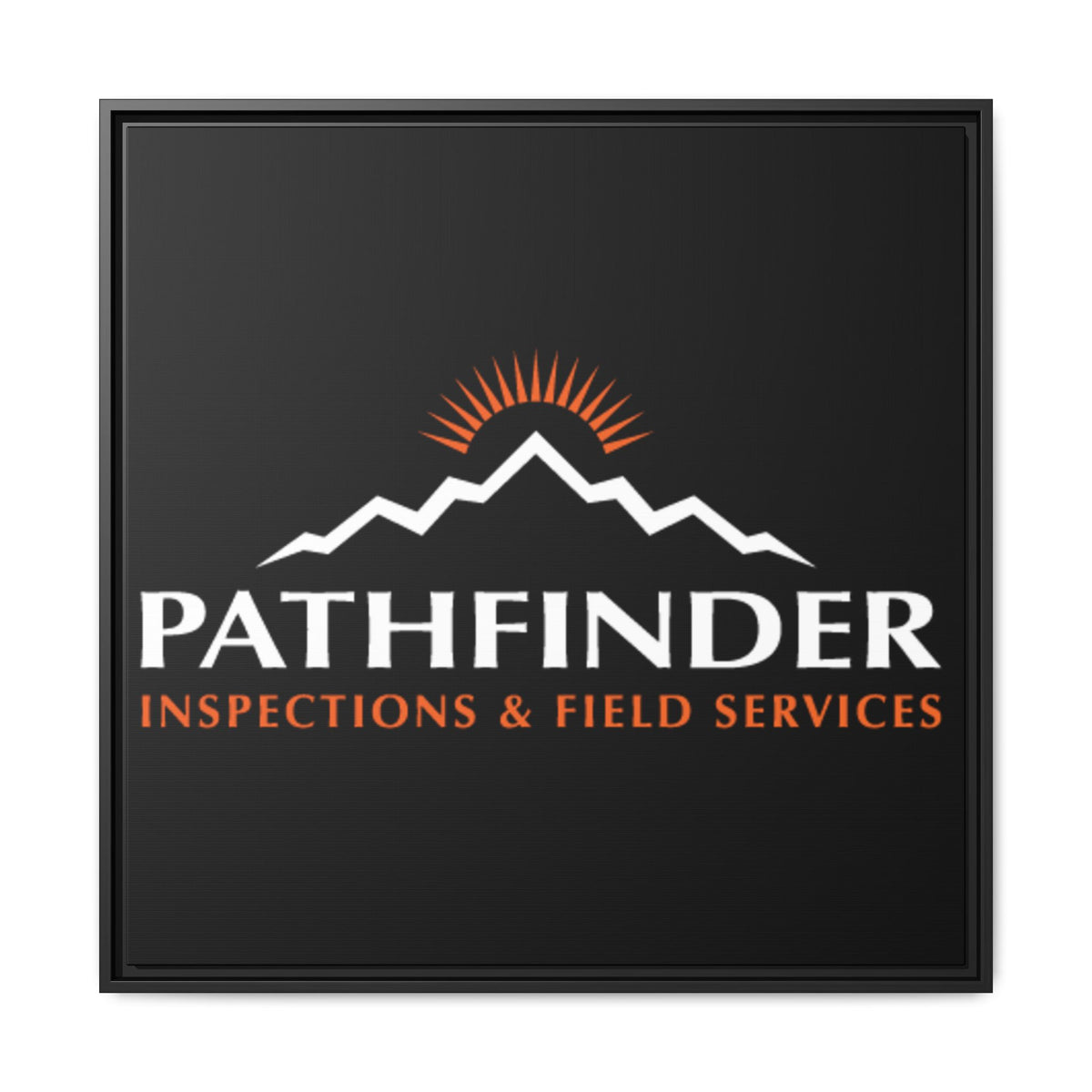 Pathfinder Inspections & Field Services Framed Canvas Wall Art