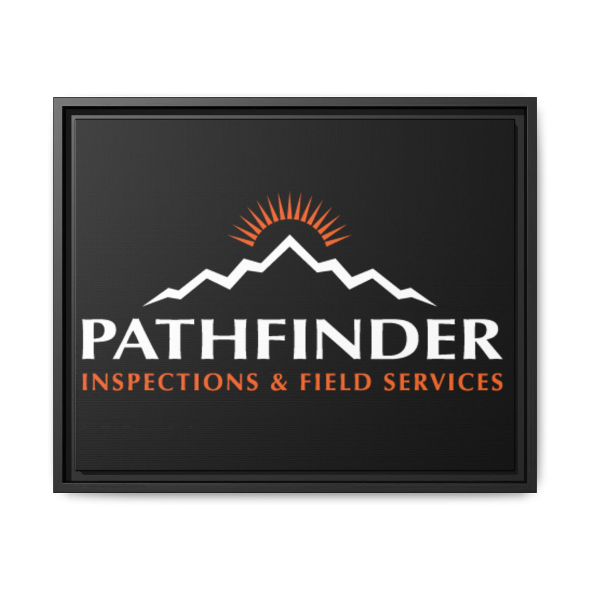 Pathfinder Inspections & Field Services Framed Canvas Wall Art
