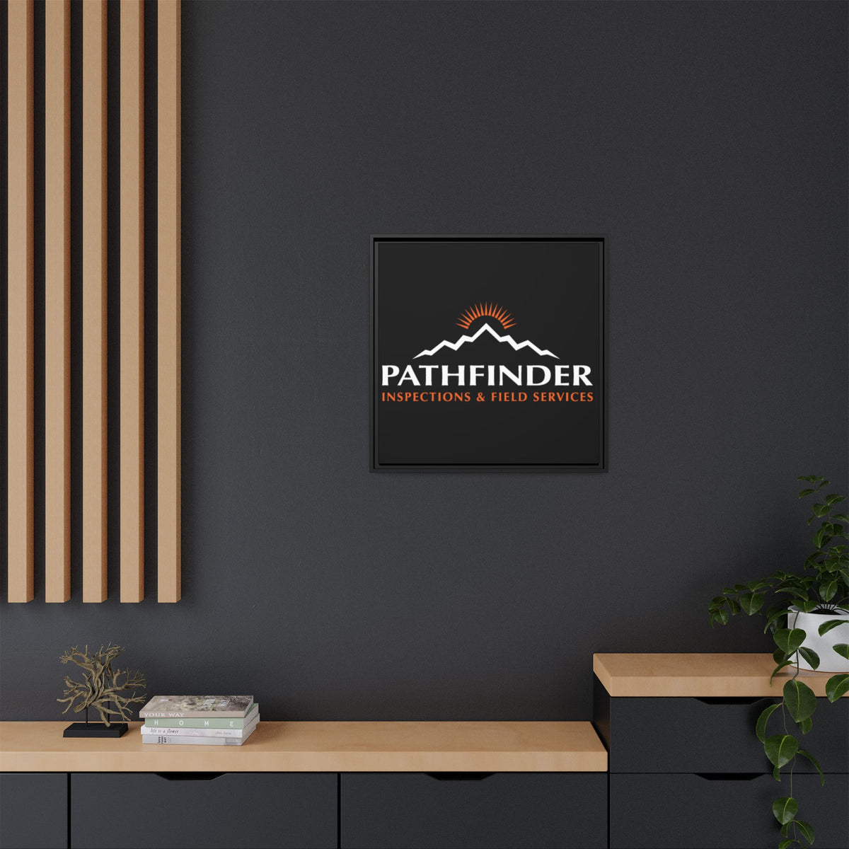 Pathfinder Inspections & Field Services Framed Canvas Wall Art