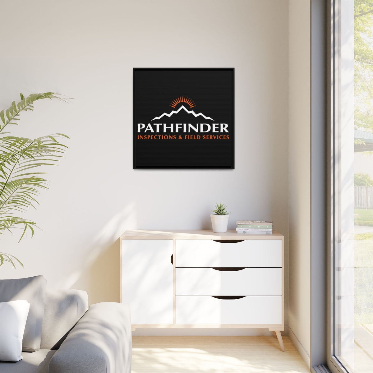 Pathfinder Inspections & Field Services Framed Canvas Wall Art