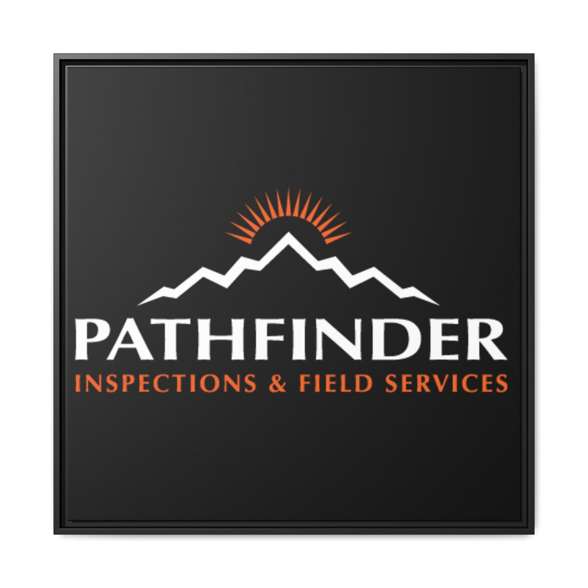 Pathfinder Inspections & Field Services Framed Canvas Wall Art