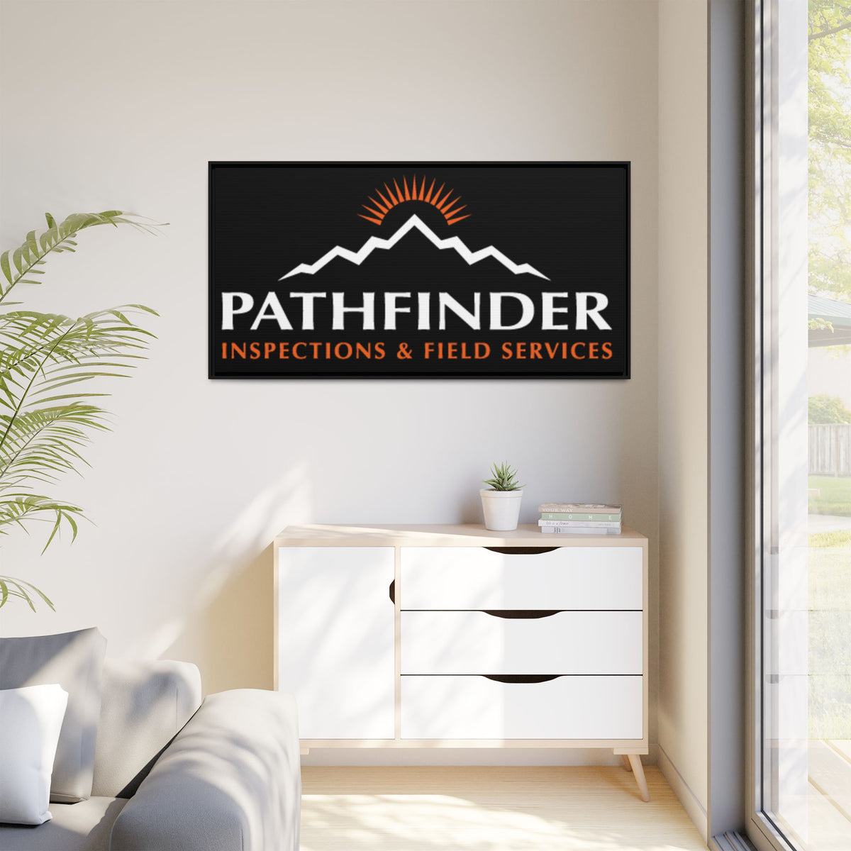 Pathfinder Inspections & Field Services Framed Canvas Wall Art