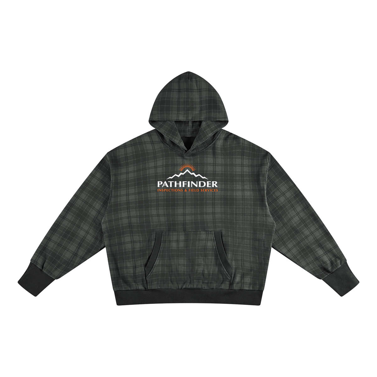 Pathfinder Unisex Plaid Color Block Hoodie