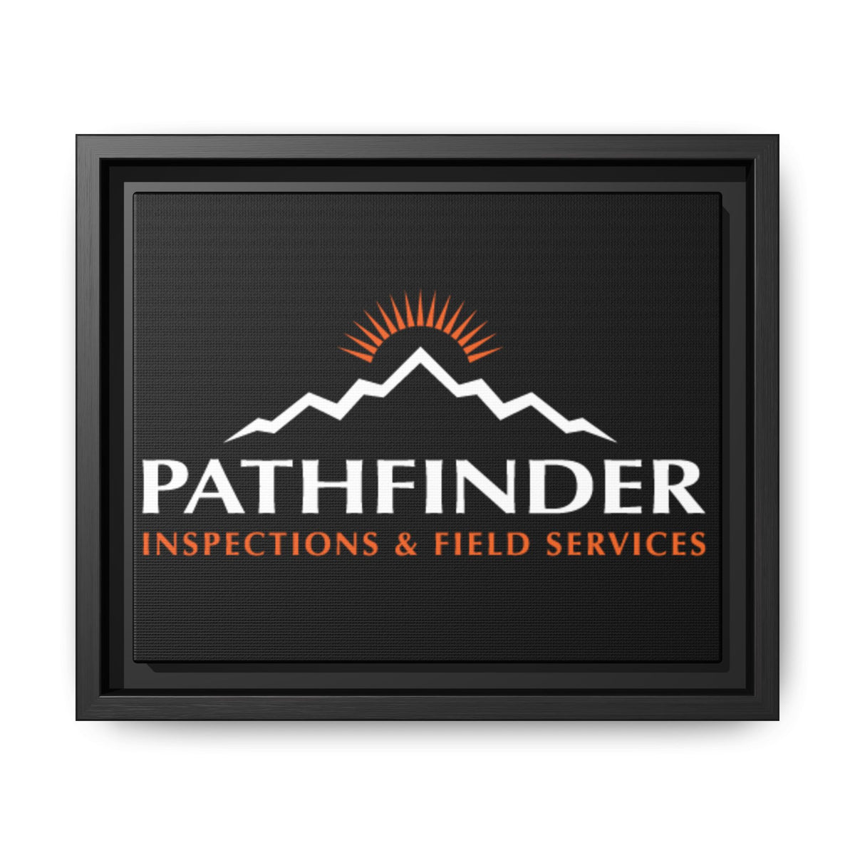 Pathfinder Inspections & Field Services Framed Canvas Wall Art