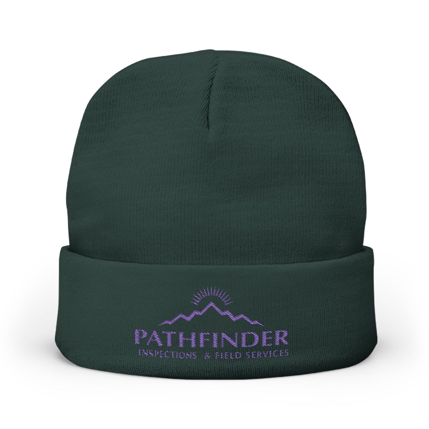 Pathfinder Embroidered Knit Beanie — Outdoor Workwear Cold-Weather Hat