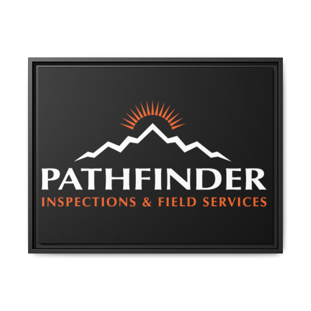 Pathfinder Inspections & Field Services Framed Canvas Wall Art
