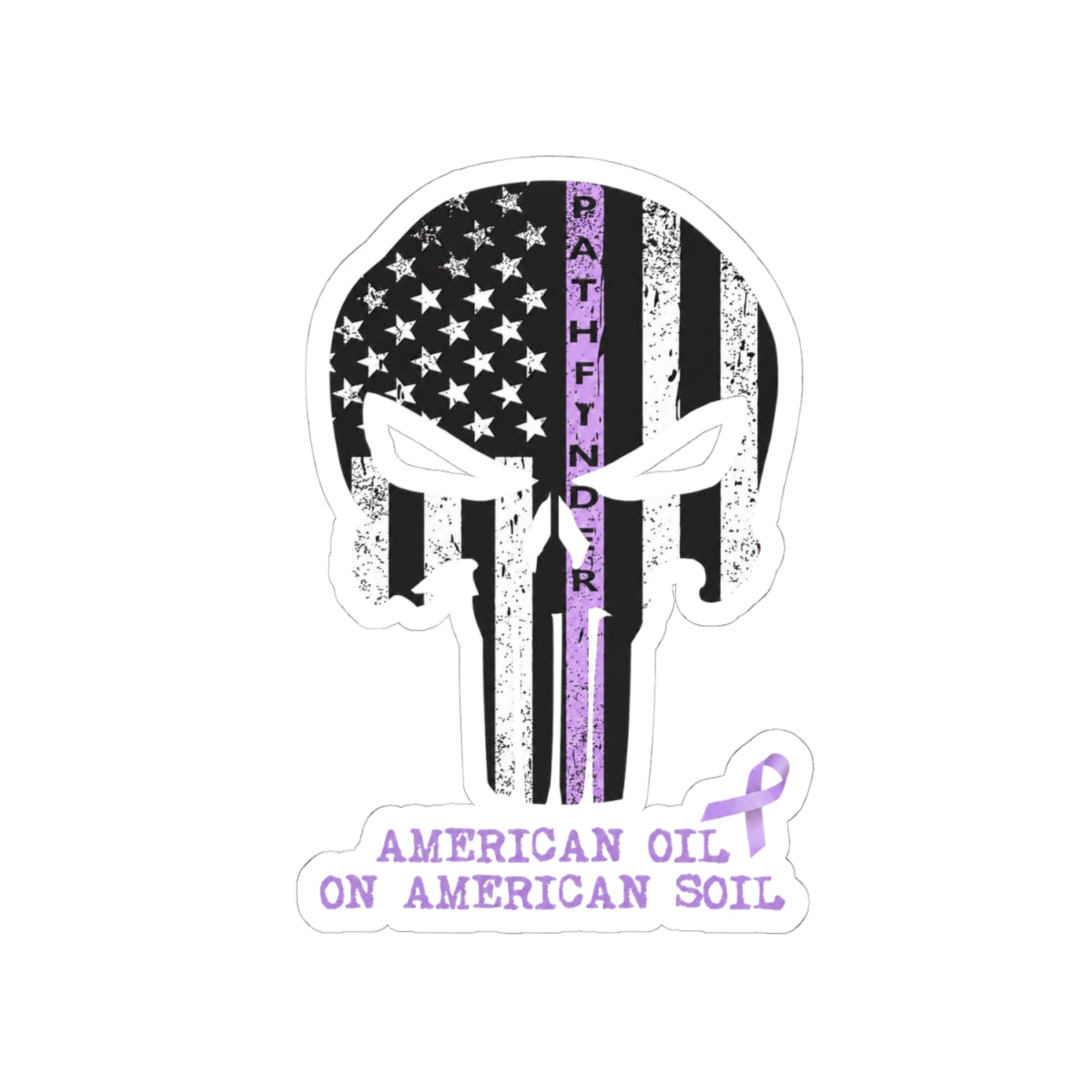 Sticker — "American Oil on American Soil" Vinyl Kiss-Cut