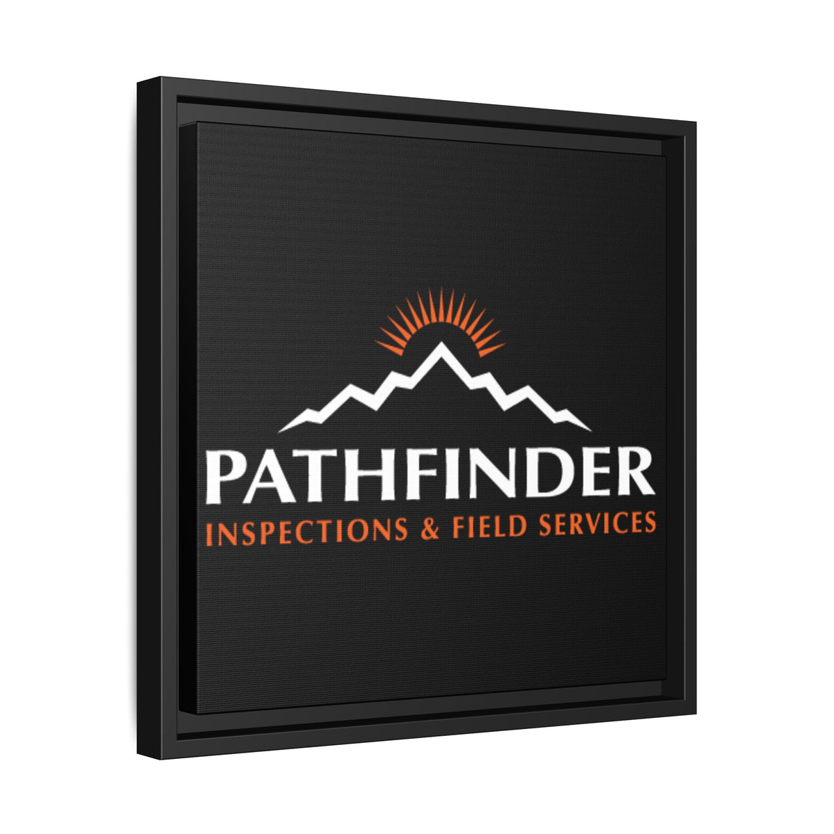 Pathfinder Inspections & Field Services Framed Canvas Wall Art