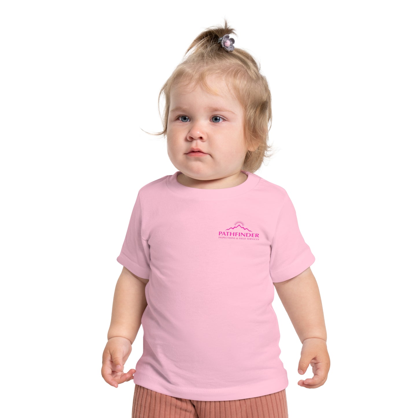 Baby T-Shirt — Pink Ribbon Punisher Skull "American Oil on American Soil"