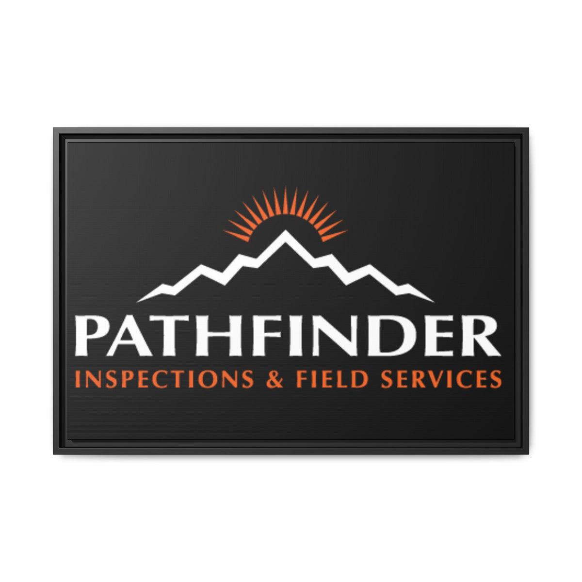 Pathfinder Inspections & Field Services Framed Canvas Wall Art