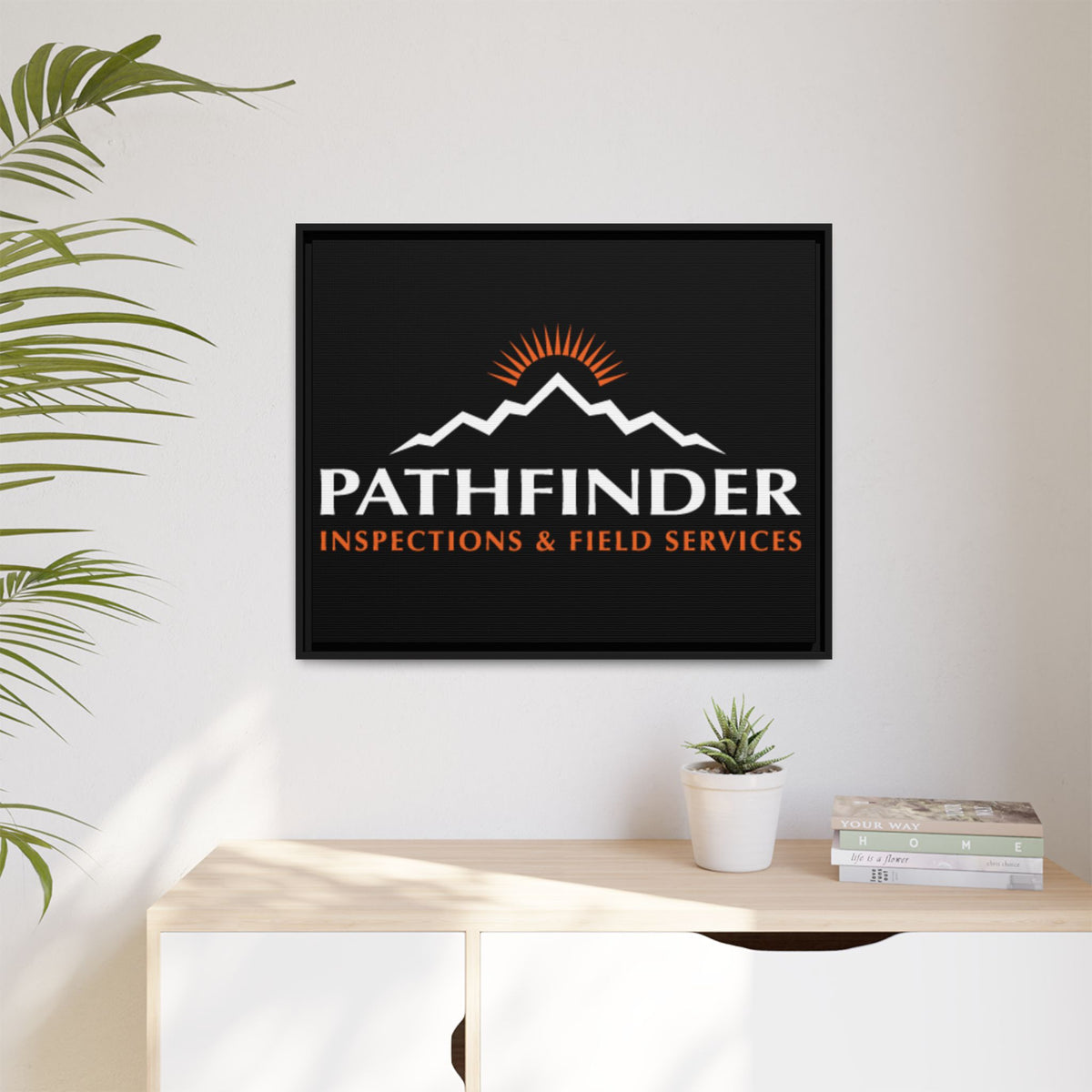 Pathfinder Inspections & Field Services Framed Canvas Wall Art