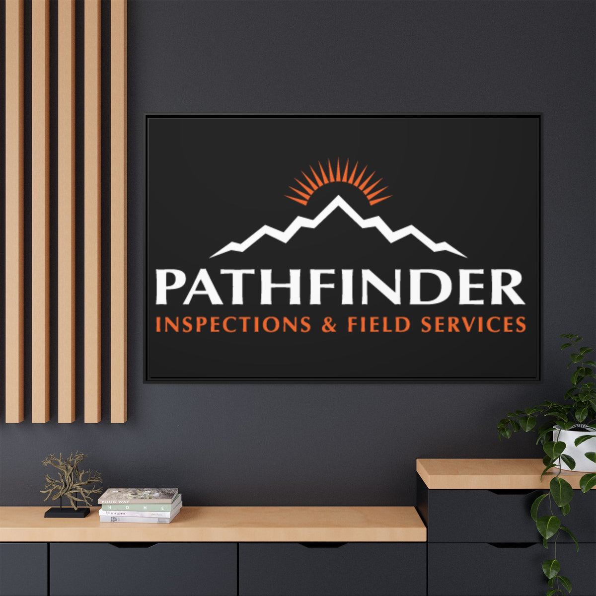 Pathfinder Inspections & Field Services Framed Canvas Wall Art