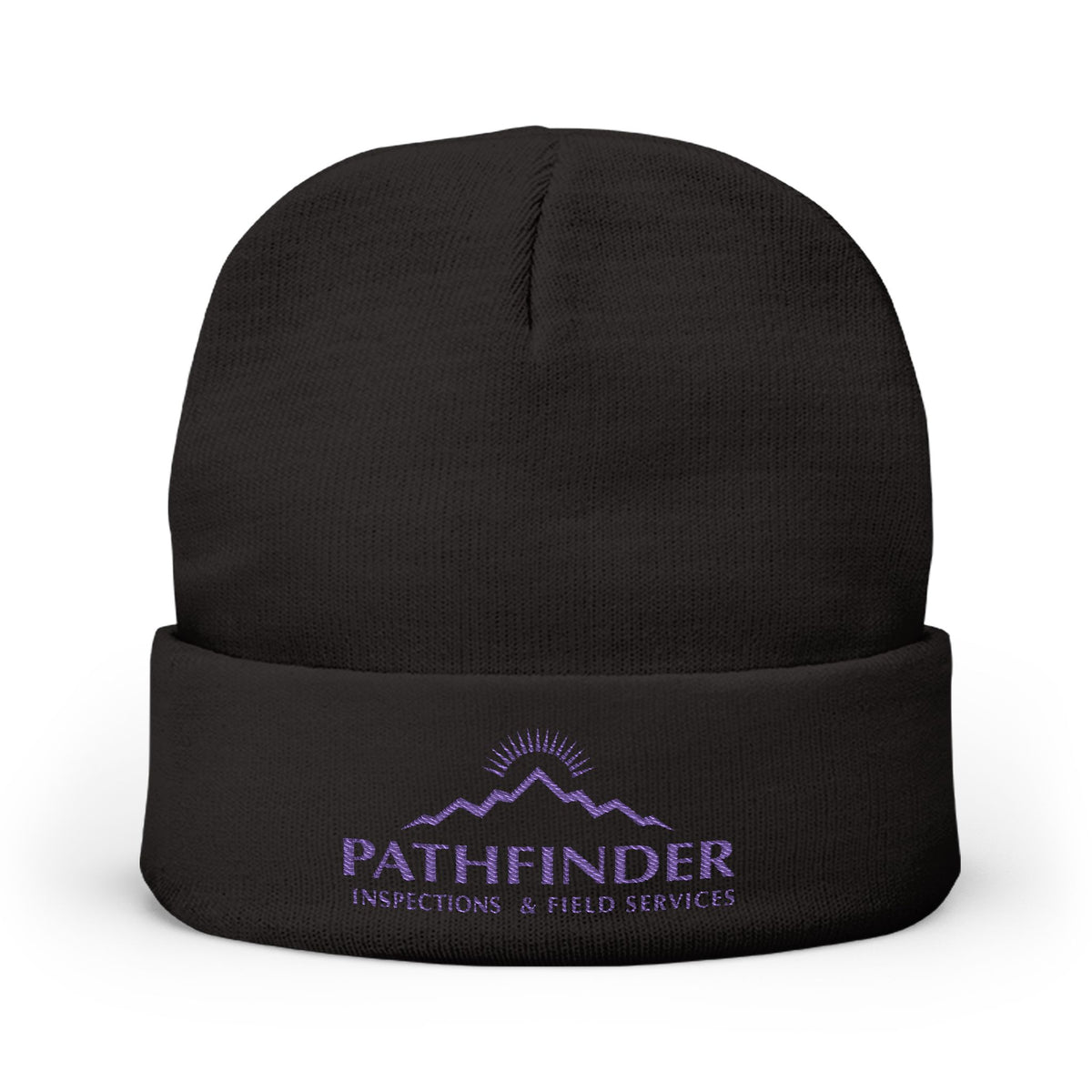 Pathfinder Embroidered Knit Beanie — Outdoor Workwear Cold-Weather Hat