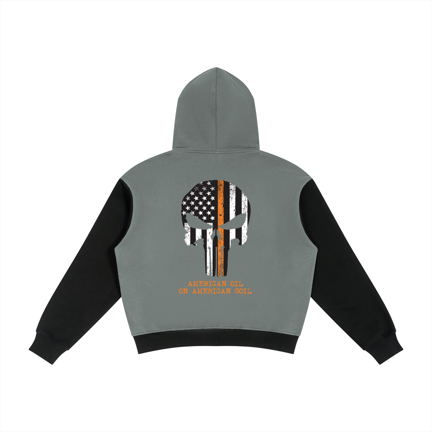 Unisex Color Block Fleece Full Zip Hoodie