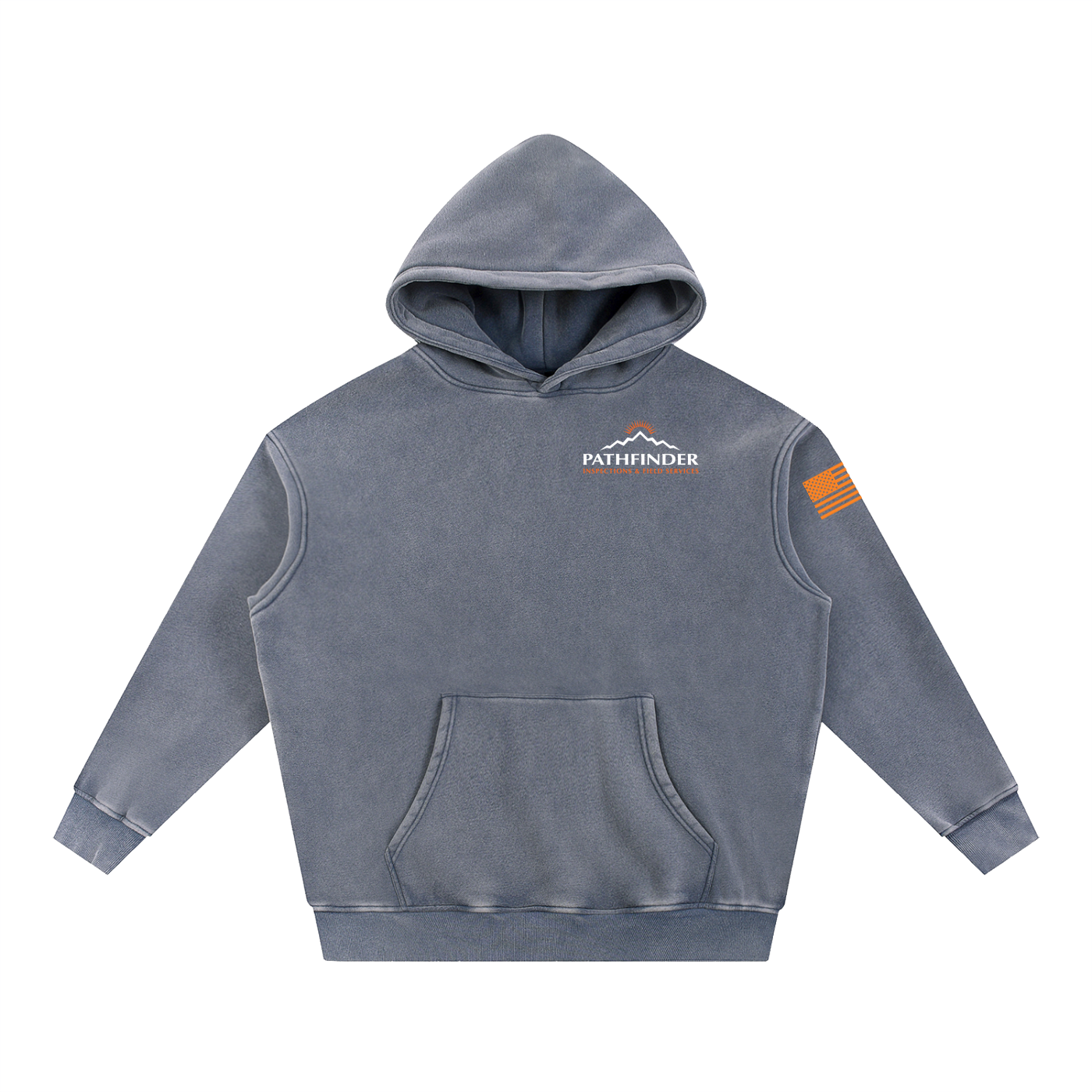 Snow Wash Fleece Oversize Hoodie
