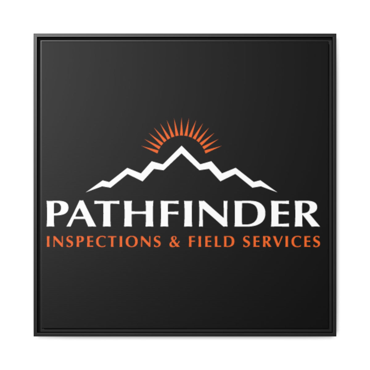 Pathfinder Inspections & Field Services Framed Canvas Wall Art