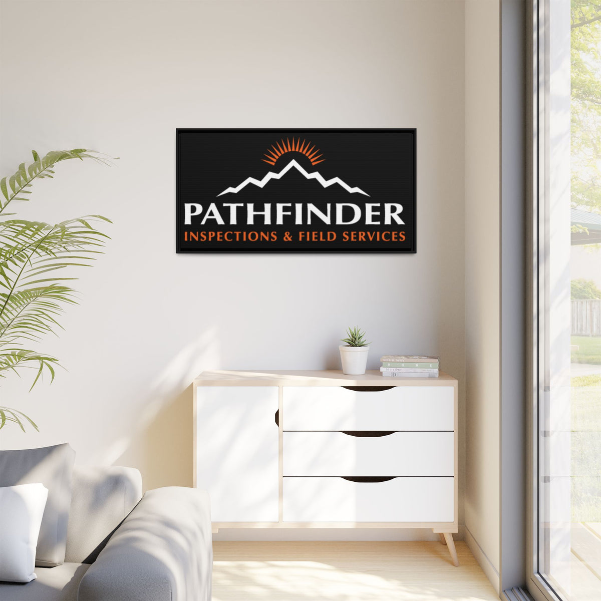Pathfinder Inspections & Field Services Framed Canvas Wall Art